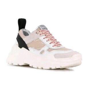 Zadig & Voltaire Future Platform Sneakers White Leather $348, Sz 36, NIB